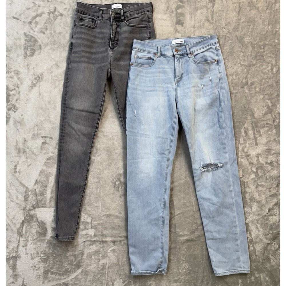 Lot of 2 American Eagle Jeans Next Level Stretch and Girlfriend Sz 26/2 Regular